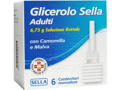 Микроклизмы с глицерином Glicerolo Sella Adulti 6 шт + Стеклянный термометр в футляре