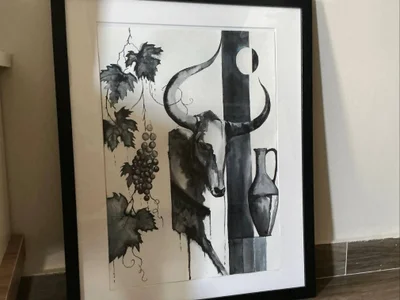 Картина акварель 40x50 см