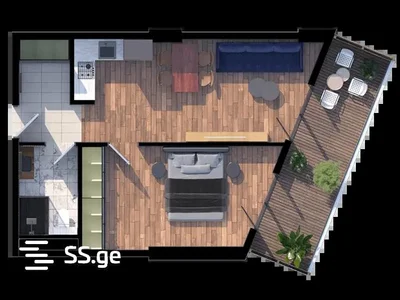 2 room Flat For Sale. Saburtalo