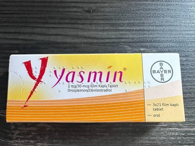 Турецкие противозачаточные таблетки Yasmin 3 упаковки