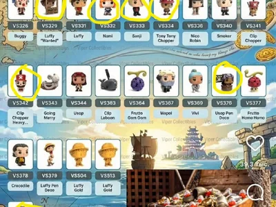 Фигурки One Piece Kinder Joy (повторки)