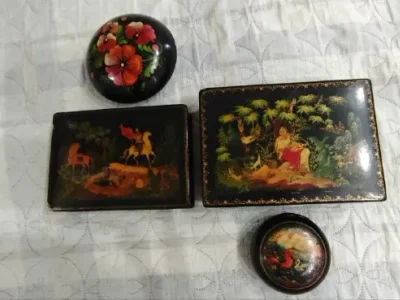 Шкатулка лаковая советская