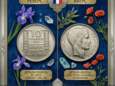 Французские 10 франков 1932 г