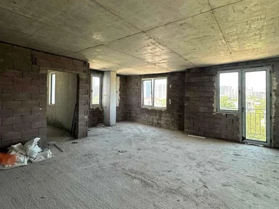 Черный каркас 53 м² , 3 комн. , 2 спальни