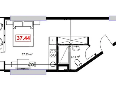 1+1 на Р. Нижарадзе ул. 20 Airport District