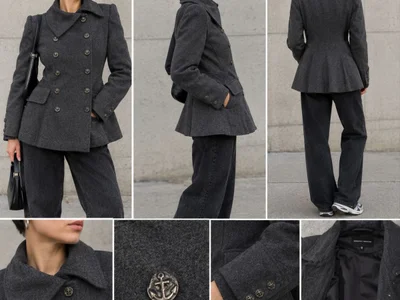 Женское полупальто Dorothy Perkins темно-серое