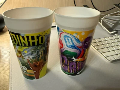 Стаканы McDonalds (Рональдиньо и Гримас)
