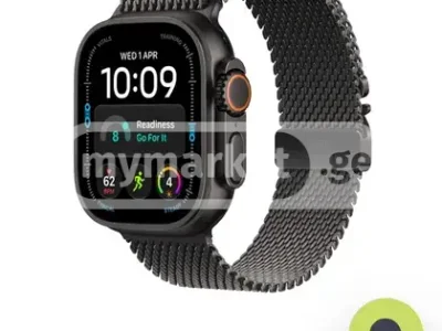 Apple Watch Ultra 4 Black Titanium Milanese Loop