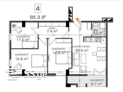 4 room Flat For Sale. Nadzaladevi