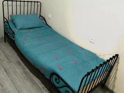 Детская кровать Ikea Minnen с матрасом и реечным дном