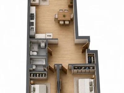 3-комнатная квартира