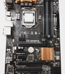 Комплект: материнская плата Gigabyte Z97-HD3 + процессор i5 4690K + оперативная память Kingston Fury 16Gb DDR3
