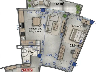 2 room Flat For Sale. Vake