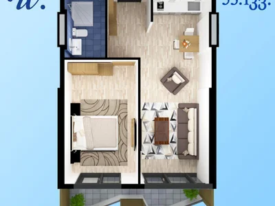 1+1 на Шосе Аэропорта 48 Airport District