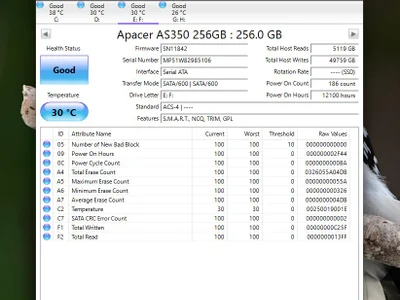 SSD Apacer AS340 240GB