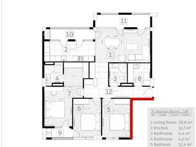 4-комнатная квартира