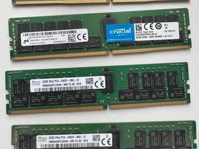 Серверная память RAM 8х 32 gb DDR4 2933 RDIMM Crucial.