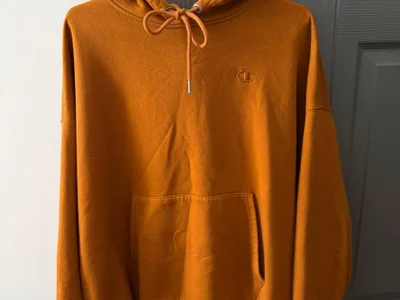 Худи Champion XS оверсайз кирпичный