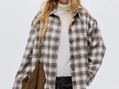 Рубашка Zara клетка