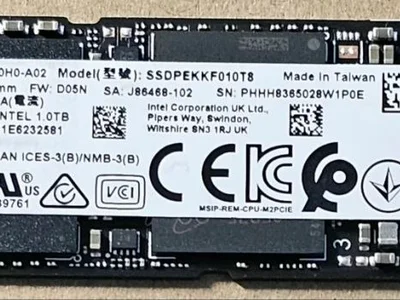 SSD Intel Pro 7600p Series 1TB NVMe M.2 2280
