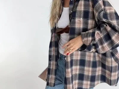 Рубашка в клетку oversize