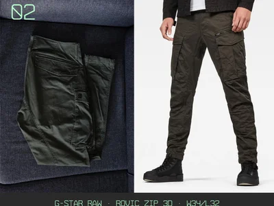 Штаны G-Star RAW Rovic Zip 3D W34/L32