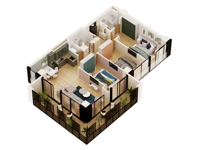 Greenhill Residence: Студия, 127,0 м²