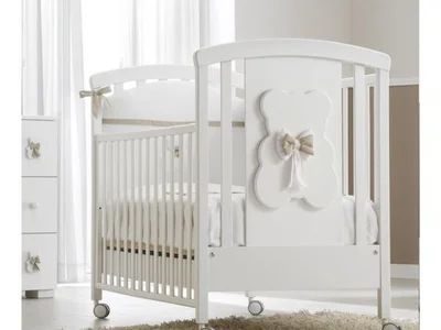 Детская кроватка Erbesi Dudù Bianco/Tortora