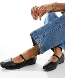 Кожаные балетки Calvin Klein Mary Jane