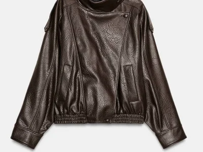 Кожаная куртка Zara