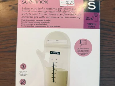 Пакеты для хранения грудного молока Suavinex