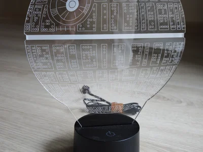 3D-лампа Звезда Смерти Star Wars