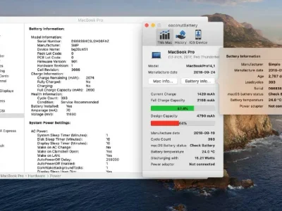 Аккумулятор для MacBook Pro 2017 (13,3", A1708) (390 циклов)