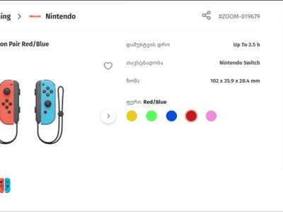 Джойконы Nintendo Switch (красный и синий)