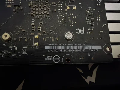 Видеокарта MSI GeForce RTX 3050 VENTUS 2X 6G OC