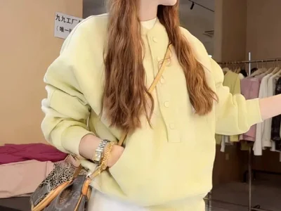 Свитшот хенли butter yellow