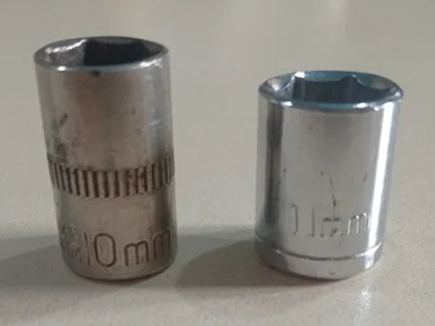 Торцевые головки 1/4" 10 и 11 мм