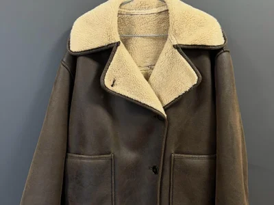 Дубленка Zara оверсайз S