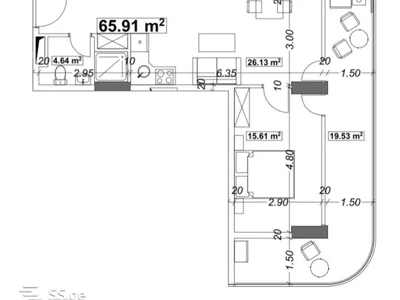 3-комнатная квартира