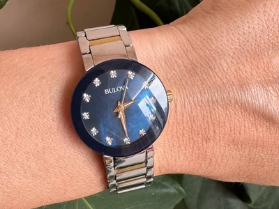 Часы Bulova с бриллиантами из нержавеющей стали