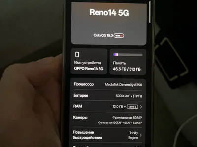 OPPO Reno14 5G 512 ГБ