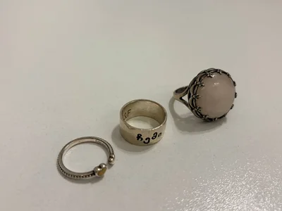 Серебряное кольцо с розовым кварцем
