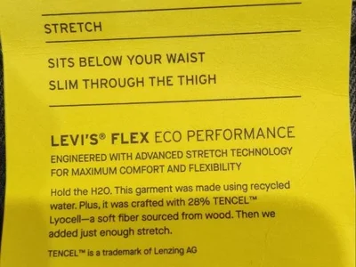 Джинсы Levis 512 W38L32 новые