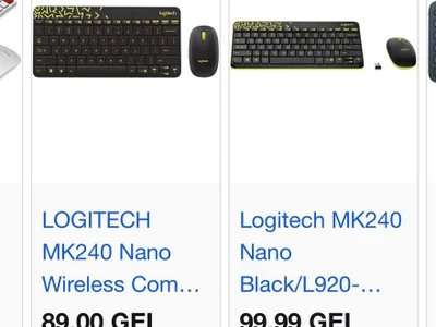 клавиатуру с мышкой Logitech, в отличном состоянии