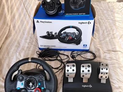 Logitech G29 + коробка передач Driving Force Shifter