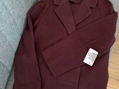 ASOS DESIGN пальто в бордовом оттенке