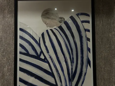 Интерьерный постер Sofia Lind Blue Stripe