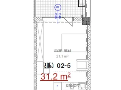 City Home Avlabari: Студия, 42.6 м²