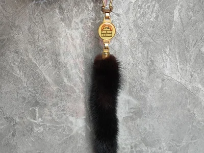 Брелок хвостик из натуральной норки P.K.Z FURS