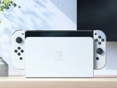 Nintendo Switch OLED прошитая (самая свежая прошивка, атмосфера)! + док станция, зарядное, чехол, дж